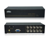 eKL BNC转VGA转AV转换器 高清视频转换器切换器 监控主机接显示器