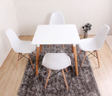 特价现代简约宜家实木餐桌家用办公桌书桌组装简易便携可椅子组合