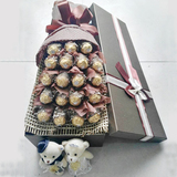 创意费列罗巧克力花束礼盒装同事闺蜜女友生日毕业情人节礼物表白