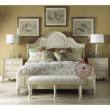 欧式法式桦木床双人床1.8米大床婚床美式乡村茉莉花白色实木床