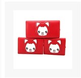 2013韩版新款可爱卡通阿狸钱包儿童钱夹女士长款皮夹两折阿狸包包