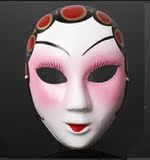 脸谱品 中国特色面具 瓷器摆件个京剧小脸谱送老外S1A