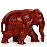 热卖礼品红木雕大象风水木象摆件 花梨木实木质招财大象凳子26cm