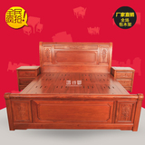 红木家具双人床中式古典非洲花梨实木原木1.8米架子大床厂家直销