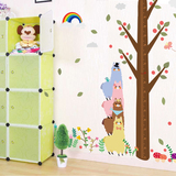 墙贴幼儿园儿童房装饰测量身高贴宝宝身高尺装饰贴纸羊驼身高贴