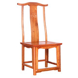 红木家具 中式实木靠背椅 简约酒店餐椅电脑椅 古典非洲花梨餐椅