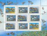 苏联邮票 1990年 野鸭系列 小版张 目录6220