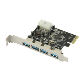 台式机USB3.0 PCI-E转USB3.0转接卡 扩展卡4口 高速3.0USB卡