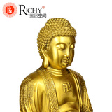 开光纯铜释迦摩尼佛像摆件释迦牟尼大日如来佛祖家居供奉风水摆设
