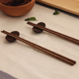 肆月生活杂货 鸡翅木筷子实木餐筷无漆无蜡天然日式原木餐具一双