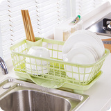 厨房多功能置物架沥水架 塑料碗柜架 碗碟滴水收纳架餐具整理架