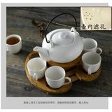 日式创意田园陶瓷加热花茶壶简约家用欧式骨瓷杯具下午茶具整套装