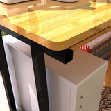 艾简约现代电脑桌台式家用办公桌书桌简易桌子抽屉带锁长1.2米1米