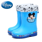 正品迪士尼儿童雨鞋 中小童加棉保暖雨靴新品特价男女童中筒水鞋