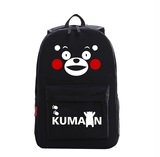 KUMAMON 学生书包 熊本熊吉祥物日本萌物动漫周边双肩包 小黑背包