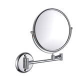 镜子免打孔诺兰酒店浴室化妆镜壁挂美容镜折叠伸缩双面放大镜梳妆