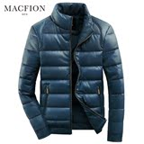 Macfion/迈克·菲恩反季清仓羽绒服男短款修身加厚保暖男装外套