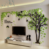 爱情森林亚克力3D水晶客厅卧室沙发电视背景墙壁装饰贴画