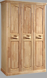 全实木宜家进口橡木三、四、五、六门加顶衣柜雕花实木衣柜
