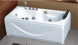 亚克力长方形双裙边浴缸 龙头按摩浴缸 1.4 1.5 1.7米 厂家直销