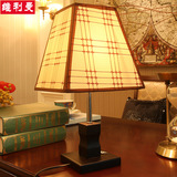 新中式台灯卧室床头灯创意温馨铁艺灯具客厅茶几装饰台灯