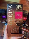 现货！美国直邮代购 GODIVA高迪瓦巧克力大排 100g 31%牛奶巧克力