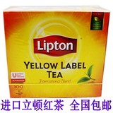 包邮 正品新加坡进口立顿红茶100包200g立顿黄牌精选红茶包袋泡茶