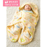 日本母婴用品代购/女男宝宝新生幼儿童/蝴蝶型保暖珊瑚毛绒抱毯被
