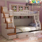 地中海儿童床女孩双层床子母床上下床儿童高低床1.2米公主床城堡