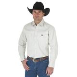 美国直邮Wrangler/威格WR27076男士方领柔软纯色纯棉长袖衬衫
