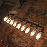 迈邦设计的玻璃瓶loft工业风格酒吧咖啡厅复古灯饰个性创意吊灯
