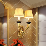 epinl 全铜欧式壁灯户外走廊灯 阳台工艺壁灯 美式卧室床头灯灯具
