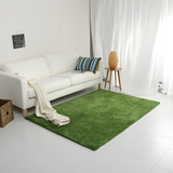 瑞饰地毯客厅 茶几沙发卧室家用绿色地毯草坪满铺短毛地毯 定制