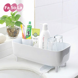 日本FaSoLa正品 厨房水槽沥水架洗碗碟沥水置物架浴室洗漱收纳架
