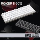 IKBC Poker3迷你三代PBT键帽金属背光游戏樱桃机械键盘黑轴青轴
