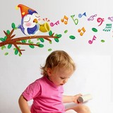 培训班装饰音符小鸟吹音乐墙贴纸儿童房卧室教室布置幼儿园贴画