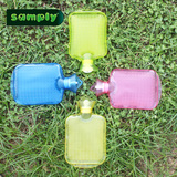 samply充水热水袋 安全防爆暖手宝 PVC透明灌水冲水750ml暖水袋
