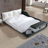 布床 布艺床可拆洗1.8米北欧床 榻榻米床双人床 简约现代矮床婚床
