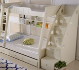 韩式上下床儿童床组合床双层床子母床实木床三层床高低床双人床