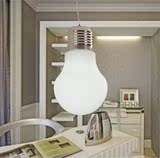 现代简约个性大灯泡吊灯具创意餐厅灯吧台过道玻璃卧室单三头吊灯
