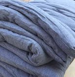 外贸素色纯棉针织夏被空调被 超软夏凉被绗缝无印良品日式可水洗