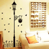 墙壁贴纸欧式灯墙贴卧室客厅房间装饰品创意墙画墙面贴图墙上贴画