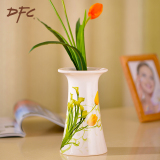 DFC客厅花瓶摆件 创意欧式陶瓷干花小花器花插 现代简约家居装饰