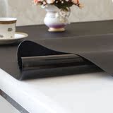 不透明黑色软质玻璃磨砂餐桌垫PVC桌布塑料台布茶几垫水晶板定制