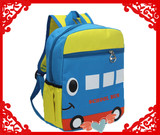 2014年新款幼儿园书包 可定制印字卡通图案小汽车小学生双肩背包