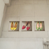 佩格F13 地板3D贴画服装店鞋店装饰地贴客厅地面立体贴画时尚女鞋