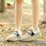 Camel/骆驼雪地靴女冬季女鞋舒适鞋加绒保暖豆豆鞋 平底短靴棉鞋