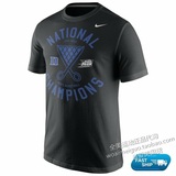 美国代购正品Nike 2015 NCAA冠军杜克大学冠军T恤更衣室短袖Duke