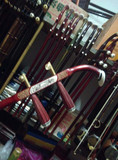 乐器配件*红木花鼓筒琴杆/ 红木铜轴二胡杆 /红木镶骨雕铜轴扁杆
