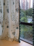 海藻水草 现代美式田园加工定制亚麻窗帘卧室客厅高端窗帘布料